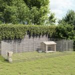 Adăpost pentru animale cu 24 panouri, 54x100 cm fier galvanizat GartenMobel Dekor