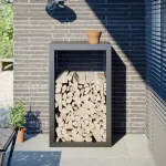 Rastel pentru lemne de foc, antracit, 60x40x100 cm, oțel GartenMobel Dekor