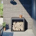 Rastel pentru lemne de foc, antracit, 60x40x60 cm, oțel GartenMobel Dekor