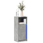 Dulap cu LED, gri beton, 42,5x34x100 cm, lemn prelucrat GartenMobel Dekor