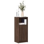Dulap cu LED, stejar maro, 42,5x34x100 cm, lemn prelucrat GartenMobel Dekor