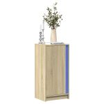 Dulap cu LED, stejar sonoma, 42,5x34x85 cm, lemn prelucrat GartenMobel Dekor