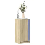 Dulap cu LED, stejar sonoma, 42,5x34x85 cm, lemn prelucrat GartenMobel Dekor