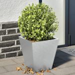 Jardiniere grădină, 2 buc., 30x30x30 cm, oțel galvanizat GartenMobel Dekor