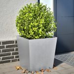 Jardiniere grădină, 2 buc., 50x50x50 cm, oțel galvanizat GartenMobel Dekor