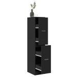 Dulap de farmacie, negru, 30x41x144,5 cm, lemn prelucrat GartenMobel Dekor