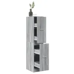 Dulap de farmacie, sonoma gri, 30x41x144,5 cm, lemn prelucrat GartenMobel Dekor