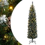 Brad Crăciun artificial subțire cu 300 LED-uri, 180 cm GartenMobel Dekor