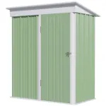 Casuta/magazie/sopron de gradina pentru depozitare unelte, otel, verde, 161x95x181 cm GartenVIP DiyLine