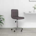 Scaun de birou pivotant, gri taupe, material textil GartenMobel Dekor