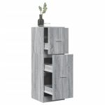 Dulap de farmacie, sonoma gri, 40x41x118 cm, lemn prelucrat GartenMobel Dekor
