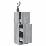 Dulap de farmacie, sonoma gri, 40x41x118 cm, lemn prelucrat GartenMobel Dekor