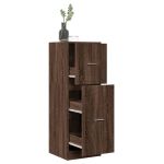 Dulap de farmacie, stejar maro, 40x41x118 cm, lemn prelucrat GartenMobel Dekor