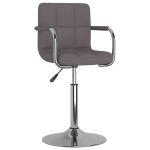 Scaun de sufragerie, gri taupe, material textil GartenMobel Dekor