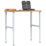 Banc lucru 100x60x(71,5-98) cm lemn masiv fag, dreptunghiular GartenMobel Dekor