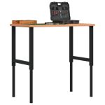Banc lucru 100x60x(71,5-98) cm lemn masiv fag, dreptunghiular GartenMobel Dekor