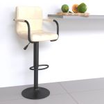 Scaun de bar, crem, material textil GartenMobel Dekor