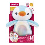 WINFUN JUCARIE PINGUIN ALBASTRU CU SUNETE SI LUMINI SuperHeroes ToysZone