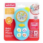 WINFUN TELEFON PENTRU BEBELUSI ALBASTRU SuperHeroes ToysZone