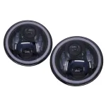 Faruri Full LED CREE Dublu Proiector Jeep Wrangler JK TJ LJ Land Rover Defender Mercedes W463 Negru Performance AutoTuning