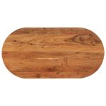 Blat de masă oval, 100x50x2,5 cm, lemn masiv de acacia GartenMobel Dekor