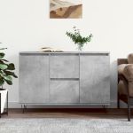 Servantă, gri beton, 104x35x70 cm, lemn prelucrat GartenMobel Dekor