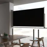 Copertină laterală retractabilă de terasă, negru, 120 x 300 cm GartenMobel Dekor