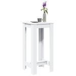 Masă bar, alb, 51x50x103,5 cm, lemn prelucrat GartenMobel Dekor