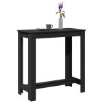 Masă de bar, negru, 102x50x103,5 cm, lemn prelucrat GartenMobel Dekor