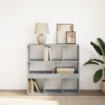 Bibliotecă/Separator cameră, gri beton, 100x33x94,5 cm GartenMobel Dekor