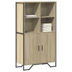 Dulap înalt, stejar sonoma, 79,5x35,5x137,5 cm, lemn prelucrat GartenMobel Dekor