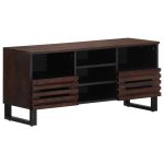 Dulap TV, maro, 100x34x46 cm, lemn masiv de mango GartenMobel Dekor
