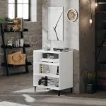 Servantă, alb, 57x35x70 cm, PAL GartenMobel Dekor