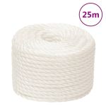 Frânghie de lucru, Alb, 10 mm, 25 m, polipropilenă GartenMobel Dekor