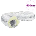 Conductă de ventilație izolată, 6 m, Ø15 cm, aluminiu GartenMobel Dekor