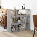 Bibliotecă, gri sonoma, 100x33x94,5 cm, lemn prelucrat GartenMobel Dekor
