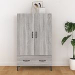 Dulap înalt, gri sonoma, 70x31x115 cm, lemn compozit GartenMobel Dekor