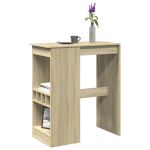 Masă bar cu raft stejar Sonoma 90x47,5x103,5 cm lemn prelucrat GartenMobel Dekor