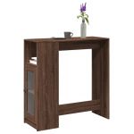 Masă bar cu rafturi, stejar maro 101x40x103,5 cm lemn prelucrat GartenMobel Dekor