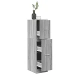 Dulap de farmacie, sonoma gri, 30x41x118 cm, lemn prelucrat GartenMobel Dekor