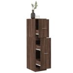 Dulap de farmacie, stejar maro, 30x41x118 cm, lemn prelucrat GartenMobel Dekor