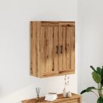 Dulap pe perete stejar artizanal, 69,5x34x90 cm, lemn prelucrat GartenMobel Dekor