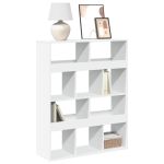 Bibliotecă, alb, 100x33x125,5 cm, lemn prelucrat GartenMobel Dekor