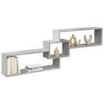 Dulap de perete, gri beton, 158x18x53 cm, lemn prelucrat GartenMobel Dekor