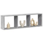 Dulap de perete, gri beton, 100x16x30 cm, lemn prelucrat GartenMobel Dekor