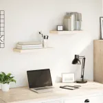 Rafturi plutitoare, 2 buc., 50x23,5x4 cm, lemn prelucrat GartenMobel Dekor