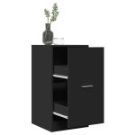 Dulap de farmacie, negru, 40x41x77,5 cm, lemn prelucrat GartenMobel Dekor