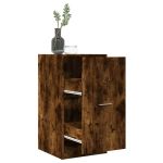 Dulap de farmacie stejar fumuriu, 40x41x77,5 cm, lemn prelucrat GartenMobel Dekor