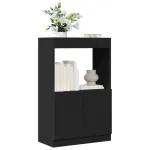 Dulap înalt, negru, 63x33x100 cm, lemn prelucrat GartenMobel Dekor