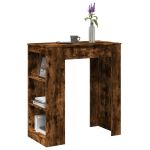 Masă bar cu raft, stejar fumuriu, 95x47x103,5 cm lemn prelucrat GartenMobel Dekor